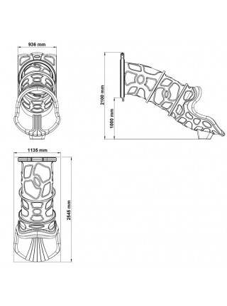 Гірка труба пряма для ігрового майданчика 100 см Гірка труба пряма для ігрового майданчика 100 см